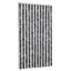 flueforhæng 100x220 cm chenille grå og sort