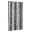 flueforhæng 100x230 cm chenille grå og sort