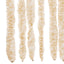 flueforhæng 56x200 cm chenille beige og hvid