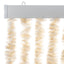 flueforhæng 100x200 cm chenille beige og hvid