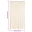flueforhæng 100x220 cm chenille beige og hvid