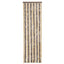 flueforhæng 56x185 cm chenille mørkebrun og beige