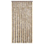 flueforhæng 90x200 cm chenille mørkebrun og beige
