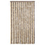 flueforhæng 100x220 cm chenille mørkebrun og beige