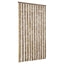 flueforhæng 100x230 cm chenille mørkebrun og beige