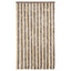 flueforhæng 100x230 cm chenille mørkebrun og beige
