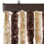 flueforhæng 100x200 cm chenille beige og lysebrun