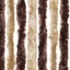 flueforhæng 100x200 cm chenille beige og lysebrun
