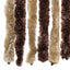 flueforhæng 100x230 cm chenille beige og lysebrun