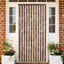 flueforhæng 100x230 cm chenille beige og lysebrun