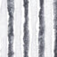 flueforhæng 100x230 cm chenille grå og hvid