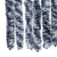 flueforhæng 100x200 cm chenille blå og hvid