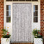 flueforhæng 100x230 cm chenille brun og beige