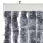 flueforhæng 100x230 cm chenille sølvfarvet