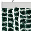 flueforhæng 90x200 cm chenille grøn og hvid