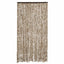 flueforhæng 100x200 cm chenille beige og brun