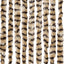 flueforhæng 100x230 cm chenille beige og brun
