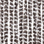 flueforhæng 56x200 cm chenille brun og hvid