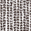 flueforhæng 90x200 cm chenille brun og hvid