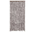 flueforhæng 100x230 cm chenille brun og hvid