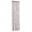flueforhæng 56x200 cm chenille gråbrun og hvid