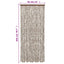 flueforhæng 56x200 cm chenille gråbrun og hvid