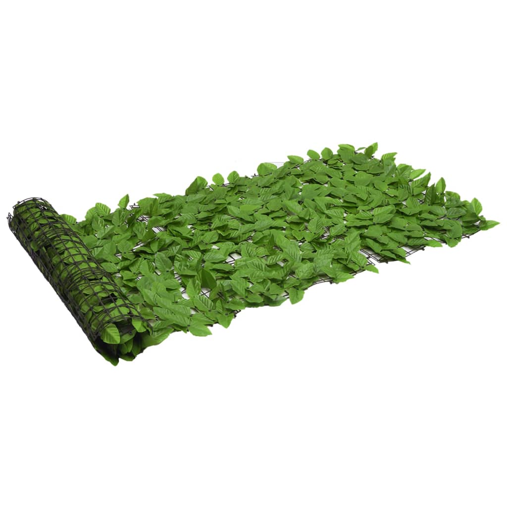 altanafskærmning 200x75 cm grønne blade billede
