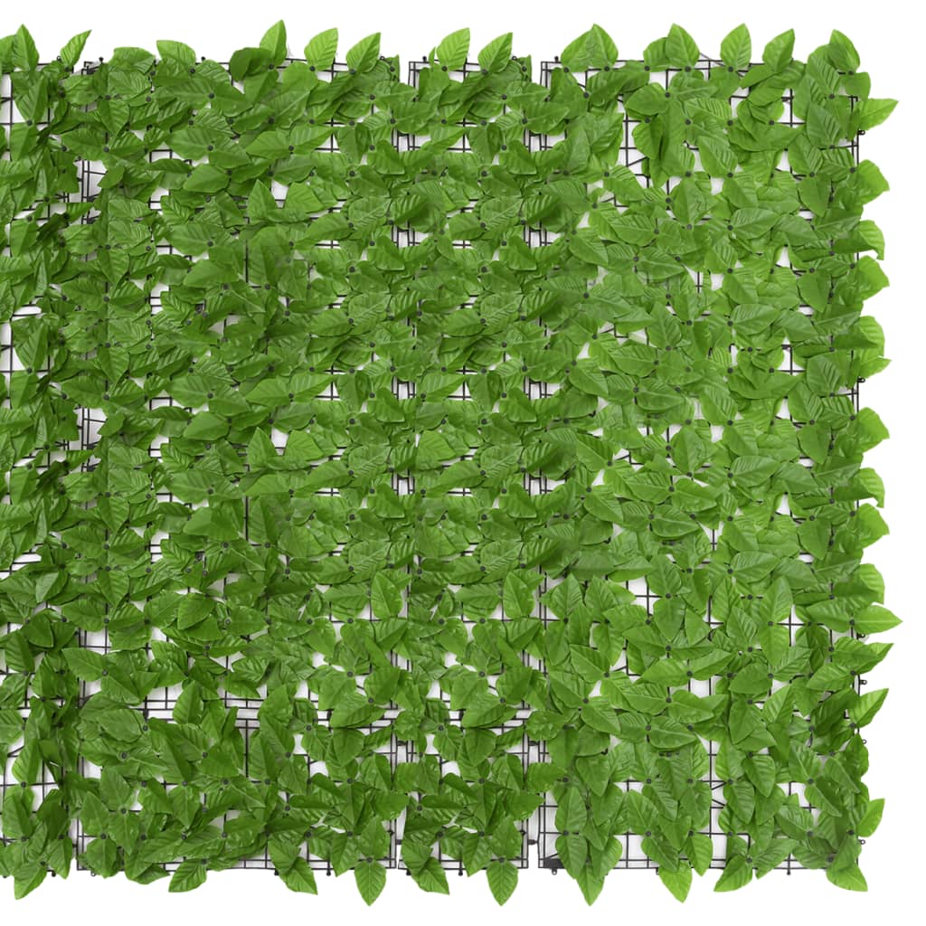 altanafskærmning 300x150 cm med grønne blade