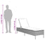 liggestol med hynde polyrattan brun