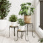 planteborde 3 stk. keramik terracotta og hvid