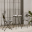bistrobord med mosaikdesign Ø50x70 cm keramisk sort og hvid