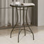 bistrobord med mosaikdesign Ø50x70 cm keramisk sort og hvid