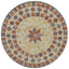 bistrobord mosaikdesign Ø50x70 cm keramik terracotta og hvid