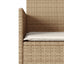 2-personers havesofa med bord og hynder polyrattan beige