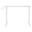 stel til stå-skrivebord (94-135)x60x(70-114) cm stål hvid