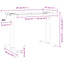 stel til stå-skrivebord (94-135)x60x(70-114) cm stål hvid