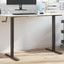 stel til stå-skrivebord (94-135)x60x(70-114) cm stål sort