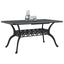 havebord 150x90x72 cm støbt aluminium sort