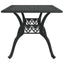 havebord 150x90x72 cm støbt aluminium sort