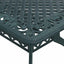 havebord 150x90x72 cm støbt aluminium grøn