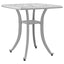 havebord 53x53x53 cm støbt aluminium hvid