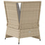 hjørnemodul til havesofa med hynder polyrattan beige