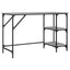 skrivebord 120x50x75 cm metal og konstrueret træ grå sonoma-eg