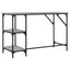 skrivebord 120x50x75 cm metal og konstrueret træ grå sonoma-eg