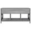 sofabord 100x55x50 cm konstrueret træ og metal grå sonoma-eg