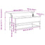 sofabord 100x50x45 cm konstrueret træ og metal sonoma-eg