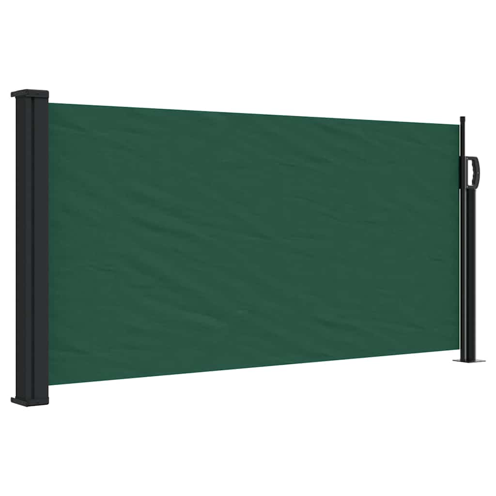 sammenrullelig sidemarkise 100x300 cm mørkegrøn