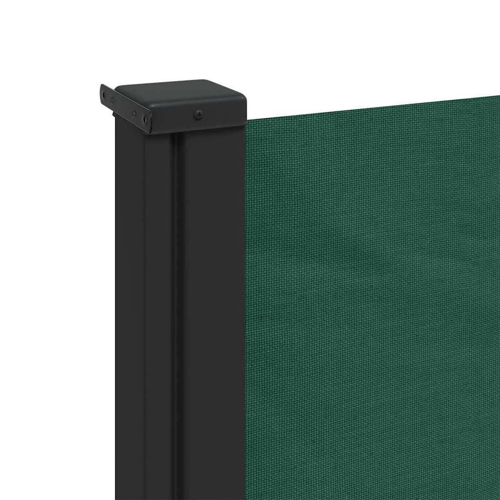 sammenrullelig sidemarkise 100x300 cm mørkegrøn