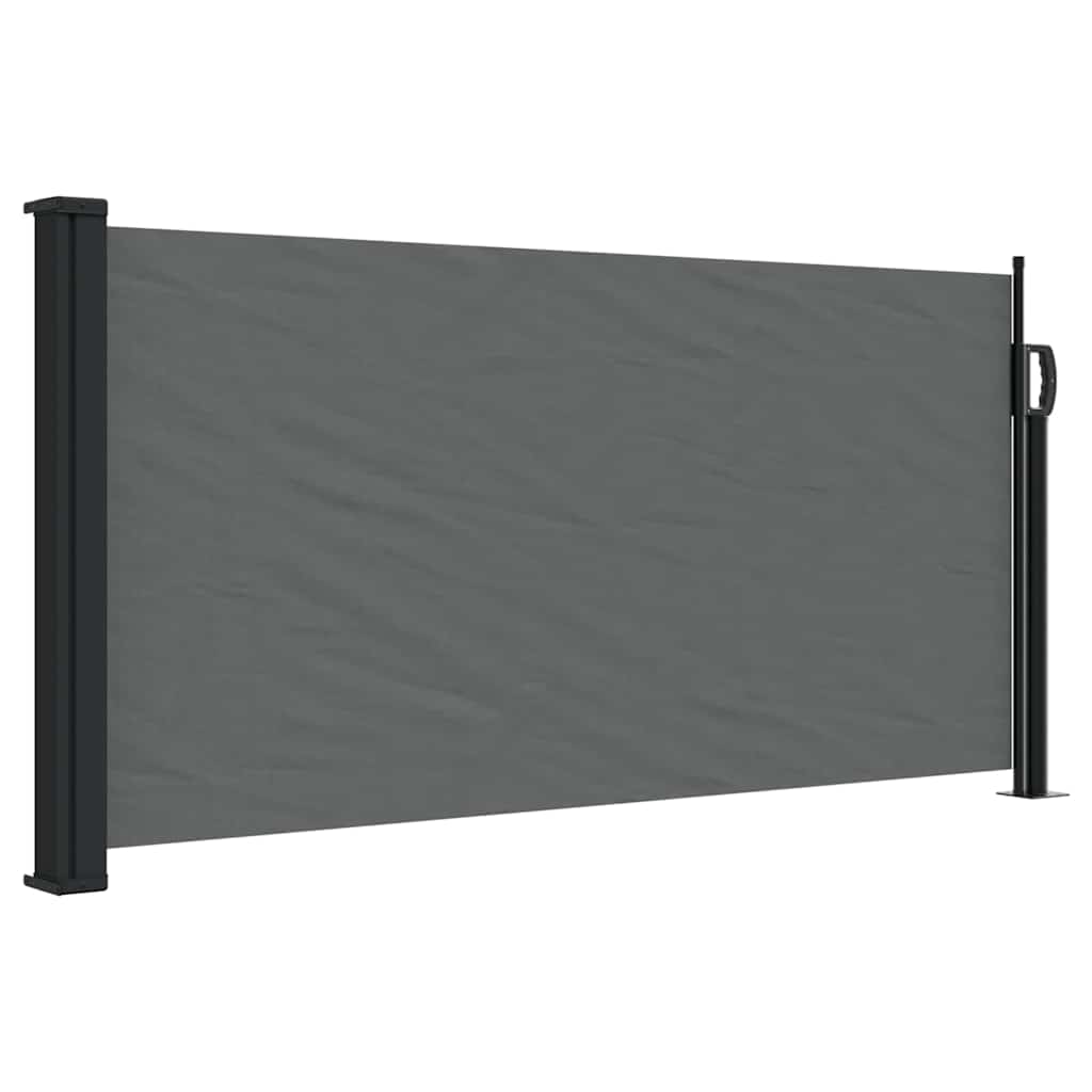 udtrækkelig sidemarkise antracit 100x300 cm