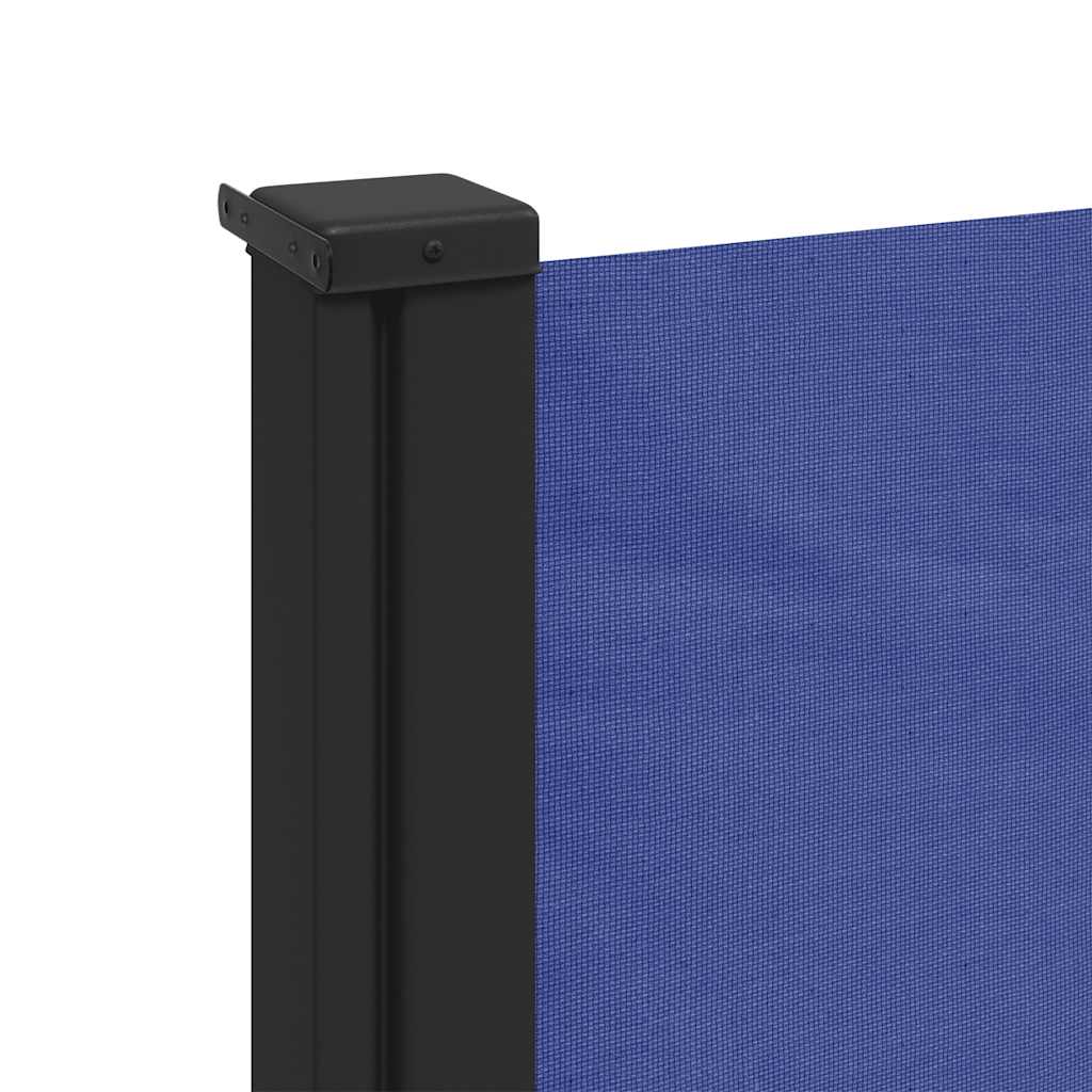 sidemarkise 117x300 cm sammenrullelig blå